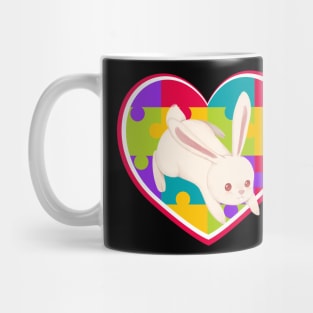 Autism Day rabbit Mug